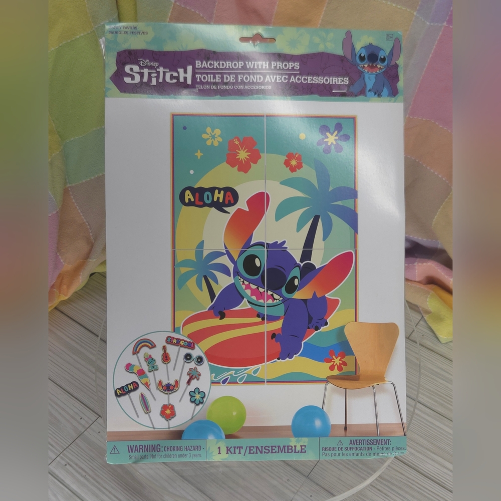 Stitch Aloha Happy Birthday Party Scene Setter
